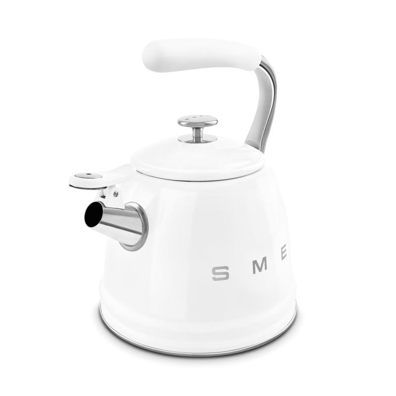SMEG 2.3L 50's Style Stovetop whistling kettle - WKF01WH