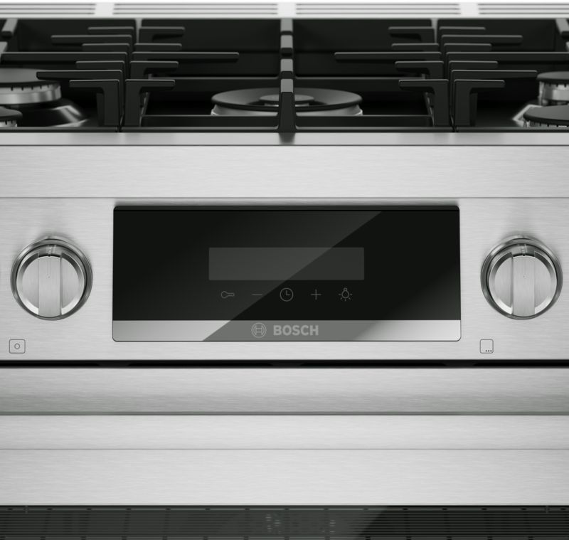 30" Bosch 800 Series Gas Freestanding Range in Stainless Steel - HGS8057UC