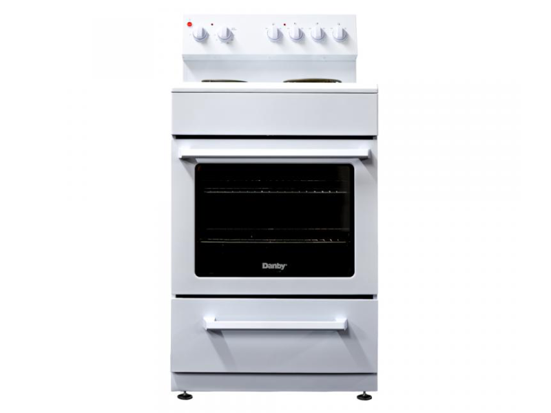 24" Danby 2.5 Cu. Ft. Slide-In Electric Range with Rear Controls - DER240B1WC