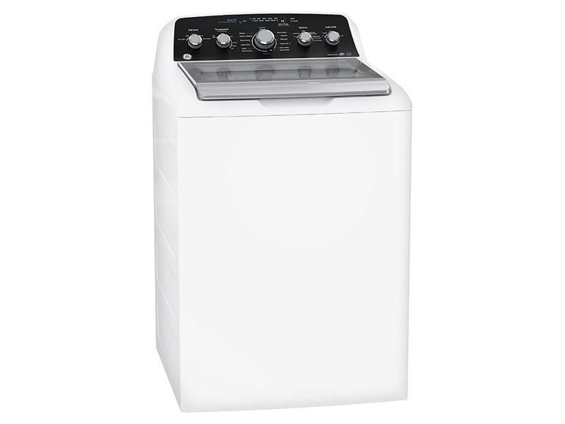 27" GE 4.9 Cu. Ft. Top Load Washer and 7.2 Cu. Ft. Top Load Gas Dryer - GTW491BMRWS-GTD49GBMRWS