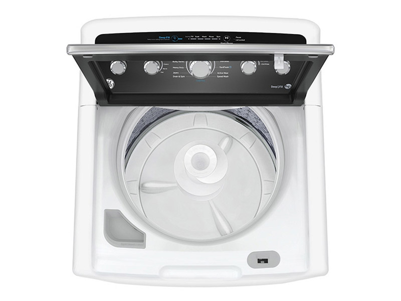 27" GE 4.9 Cu. Ft. Top Load Washer and 7.2 Cu. Ft. Top Load Electric Dryer - GTW491BMRWS-GTD49EBMRWS