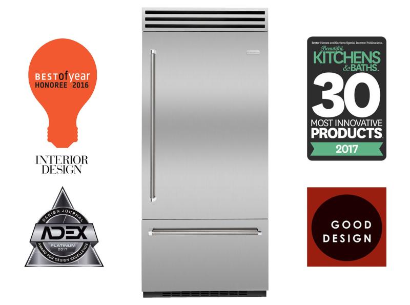 36" Blue Star 22.4 Cu. Ft. Right Hinge PRO Built-In Refrigerator/Freezer - BBB36R3