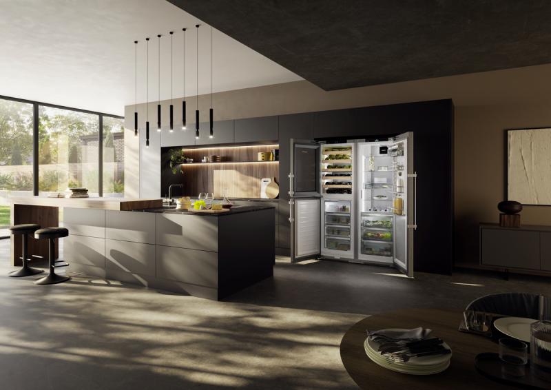 Liebherr Freestanding Side-by-Side Combination with Wine Tempering Compartment - SW5291-SRB5290