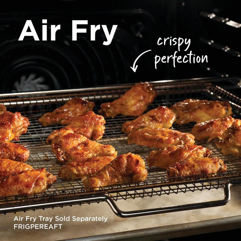 30" Frigidaire Front Control Gas Range with Air Fry - FCFG3082BS