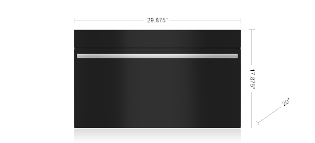 30" Wolf M Series Contemporary Drop-Down Door Microwave Oven - MDD3050CM/B/T