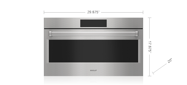 30" Wolf E Series Professional Drop-Down Door Microwave Oven - MDD3050PE/S/P