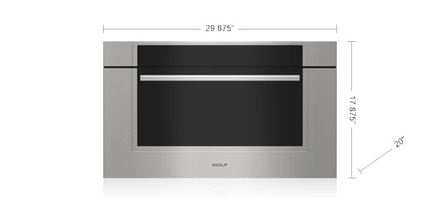 30" Wolf M Series Transitional Drop-Down Door Microwave Oven - MDD3050TM/S/T