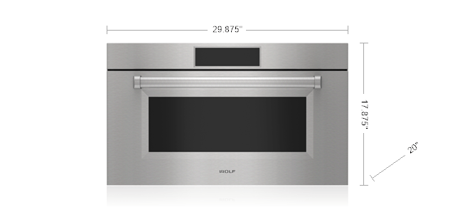 30" Wolf M Series Professional Drop-Down Door Microwave Oven - MDD3050PM/S/P