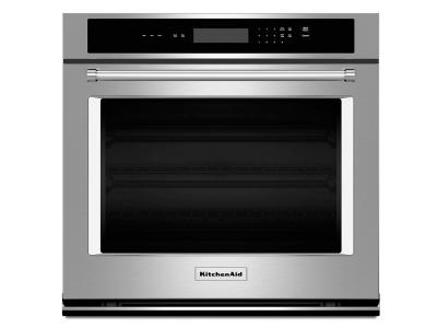 27" KitchenAid 4.3 Cu. Ft. Single Wall Oven With Even-Heat Thermal Bake/Broil - KOST107ESS