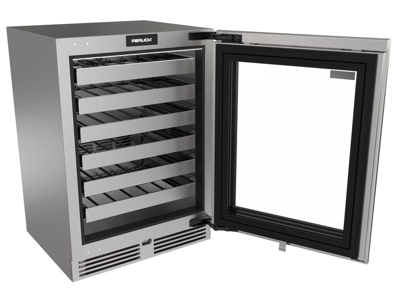 24" Perlick G5 Luxe Wine Reserve Glass Door - G5WR24GL