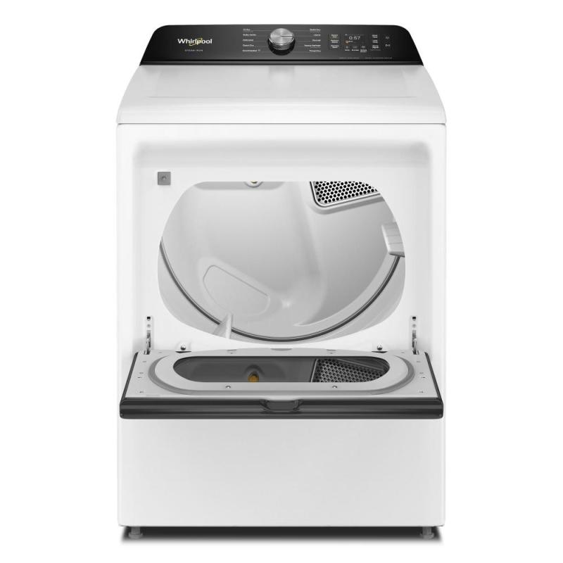 27" Whirlpool 7.5 Cu. Ft. Smart Gas Top Load Dryer with Steam Iron and AI Dry - WGD8509TW