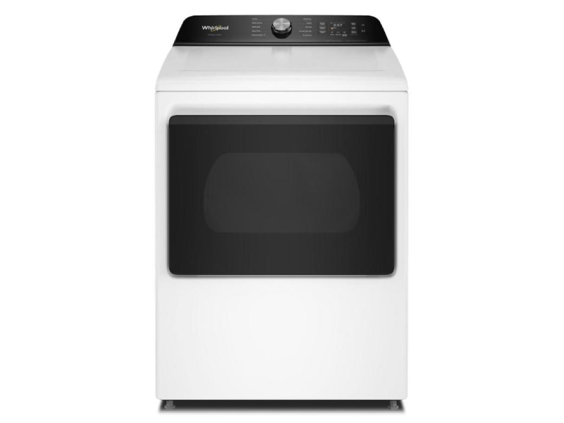 27" Whirlpool 7.5 Cu. Ft. Smart Electric Dryer with Steam Iron and AI Dry - YWED8509TW