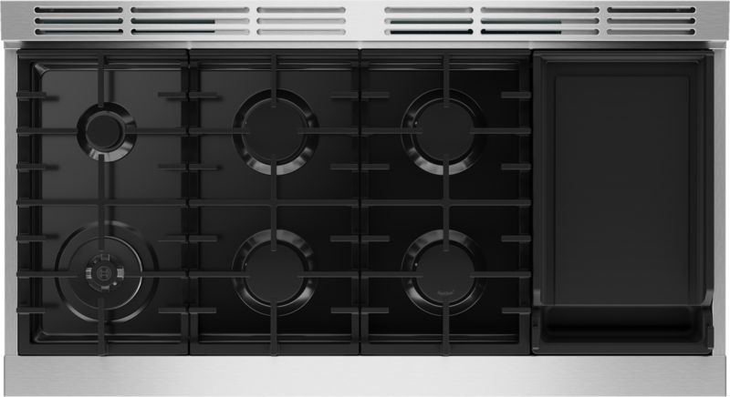 48" Bosch 800 Series Dual Fuel Freestanding Range in Stainless Steel - HDS8857UC