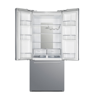 30" Marathon 18 cu.ft. White French Door Bottom Mount Frost Free Refrigerator - MFF180SSFD-1