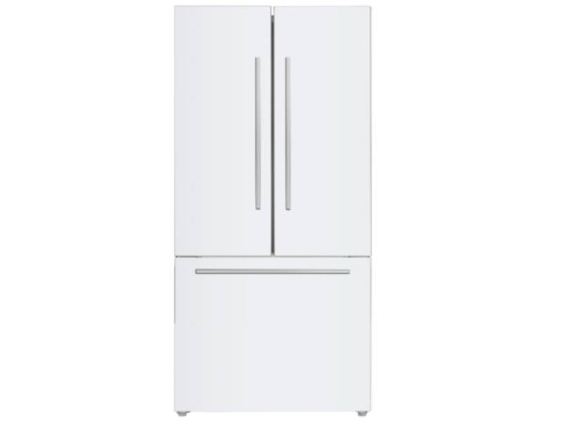 36" Marathon 20.8 cu.ft. White French Door Bottom Mount Frost Free Refrigerator - MFF208WFD