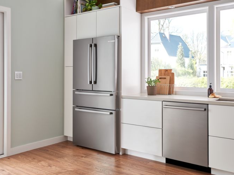 36" Bosch 800 Series French Door Bottom Mount Inox-easyclean - B36CL80SNS