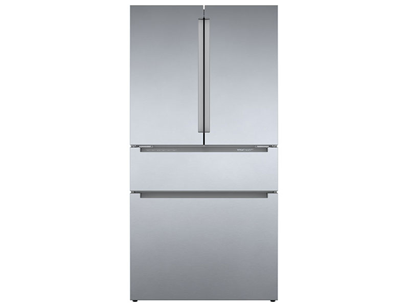36" Bosch 21 Cu. Ft. 800 Series French Door Bottom Mount Inox-easyclean - B36CL80ENS