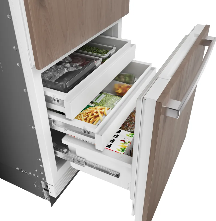 30" Bosch Benchmark Series Built-in Bottom Freezer Refrigerator in Panel Ready - B30IB100SP