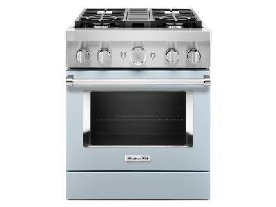 30" KitchenAid 4.1 Cu. Ft. Smart Commercial-Style Dual Fuel Range With 4 Burners - KFDC500JMB