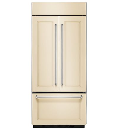 36" KitchenAid 20.8 Cu. Ft.  Built In Panel Ready French Door Refrigerator with Platinum Interior Design - KBFN506EPA
