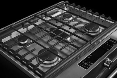 30" KitchenAid 7.1 Cu. Ft. 5 Burner Dual Fuel Convection Front Control Range With Baking Drawer - YKSDB900ESS
