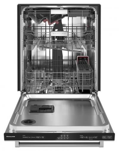 24" KitchenAid 44 dBA Dishwasher In PrintShield Finish with FreeFlex Third Rack - KDTM404KPS