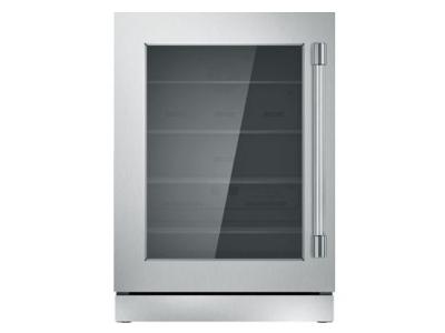 24" Thermador Under-Counter Glass Door Refrigerator - T24UR920LS