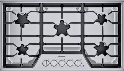 36" Thermador 5 Burner Gas Cooktop - SGS365TS