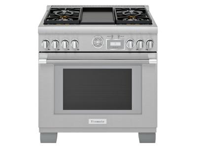 36" Thermador Pro-Grand Freestanding Dual-Fuel Range - PRD364WDGC