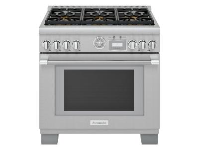 36" Thermador Pro Grand Freestanding Gas Range - PRG366WG