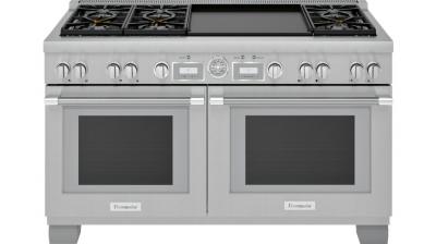 60" Thermador  Pro Grand  Commercial Depth Dual Fuel Range - PRD606WEG