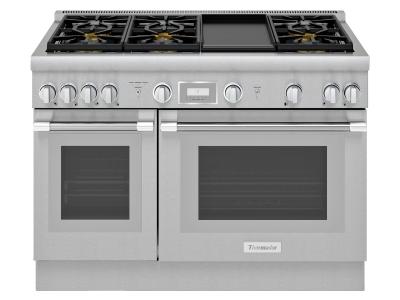 48" Thermador Dual-fuel Pro Harmony Range With Griddle - PRD486WDHC