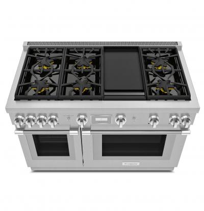 48" Thermador Dual-fuel Pro Harmony Range With Griddle - PRD486WDHC