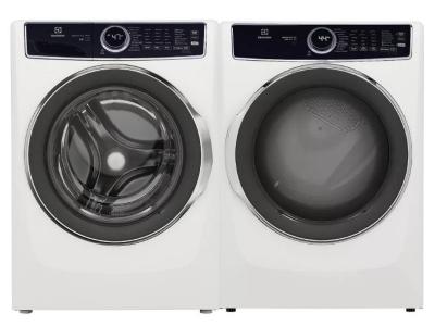 27" Electrolux Front Load Washer And Front Load Gas Dryer In White - ELFW7537AW-ELFG7537AW