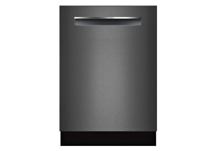 24" Bosch 800 Series Pocket Handle Fully Integrated Dishwasher Black Stainless Steel - SHPM78W54N