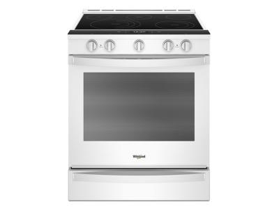 30" Whirlpool 6.4 Cu. Ft. Smart Slide-in Electric Range with Frozen Bake Technology - YWEE750H0HW