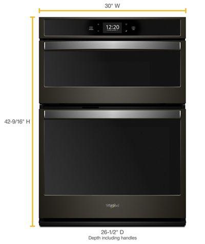 30" Whirlpool  6.4 Cu. Ft. Smart Combination Wall Oven With Touchscreen - WOC75EC0HV