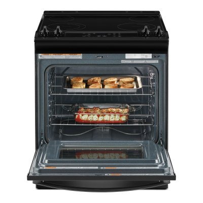 30" Whirlpool 4.8 Cu. Ft. Electric Range With Frozen Bake Technology In Black - YWEE515S0LB