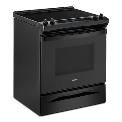 30" Whirlpool 4.8 Cu. Ft. Electric Range With Frozen Bake Technology In Black - YWEE515S0LB