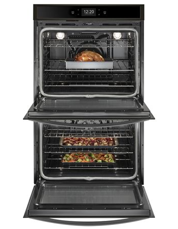 27" Whirlpool 8.6 Cu. Ft. Smart Double Wall Oven With True Convection Cooking - WOD77EC7HV