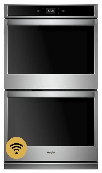 30" Whirlpool 10.0 Cu. Ft. Smart Double Wall Oven With Touchscreen - WOD51EC0HS