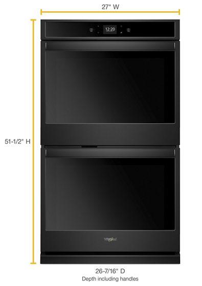 27" Whirlpool 8.6 Cu. Ft. Smart Double Wall Oven With Touchscreen - WOD51EC7HB
