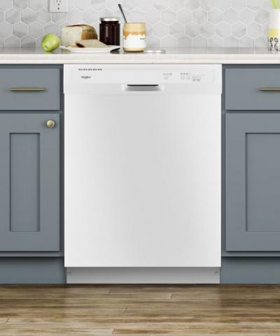 24" Whirlpool Heavy-Duty Dishwasher With 1-Hour Wash Cycle - WDF330PAHW