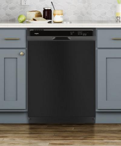 24" Whirlpool Heavy-Duty Dishwasher With 1-Hour Wash Cycle - WDF330PAHB