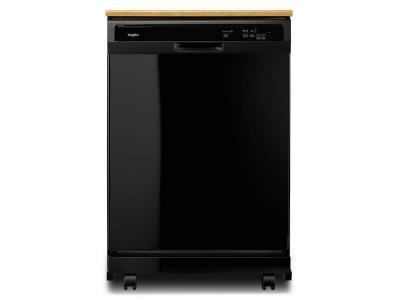 24" Whirlpool Heavy-Duty Dishwasher With 1-Hour Wash Cycle - WDP370PAHB