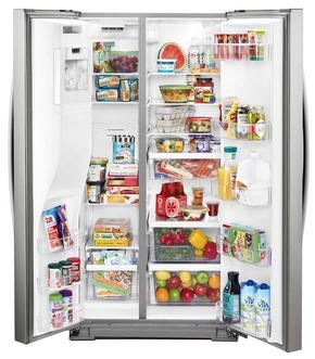 36" Whirlpool 21 Cu. Ft. Wide Counter Depth Side-by-Side Refrigerator - WRS571CIHZ